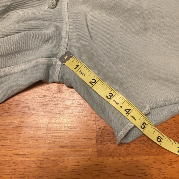 YoungLA Mens Size L Light Green Terry Knit Athletic Shorts 100% Cotton Workout - Picture 12 of 12